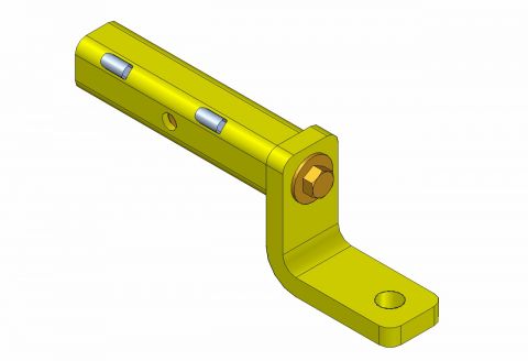 CLASS III/IV 2 INCHES BALL MOUNT, HOLE 1'', DROP 4''