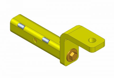 CLASS III/IV 2 INCHES BALL MOUNT, HOLE 1'', RISE 3''